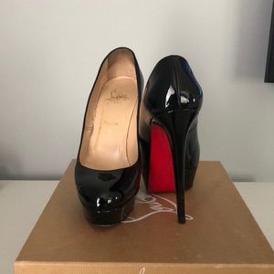 Christian Louboutin Bianca 140 Black Patent